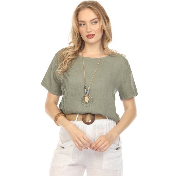 Olive Side treaded design plain top - Picture 3 of 7